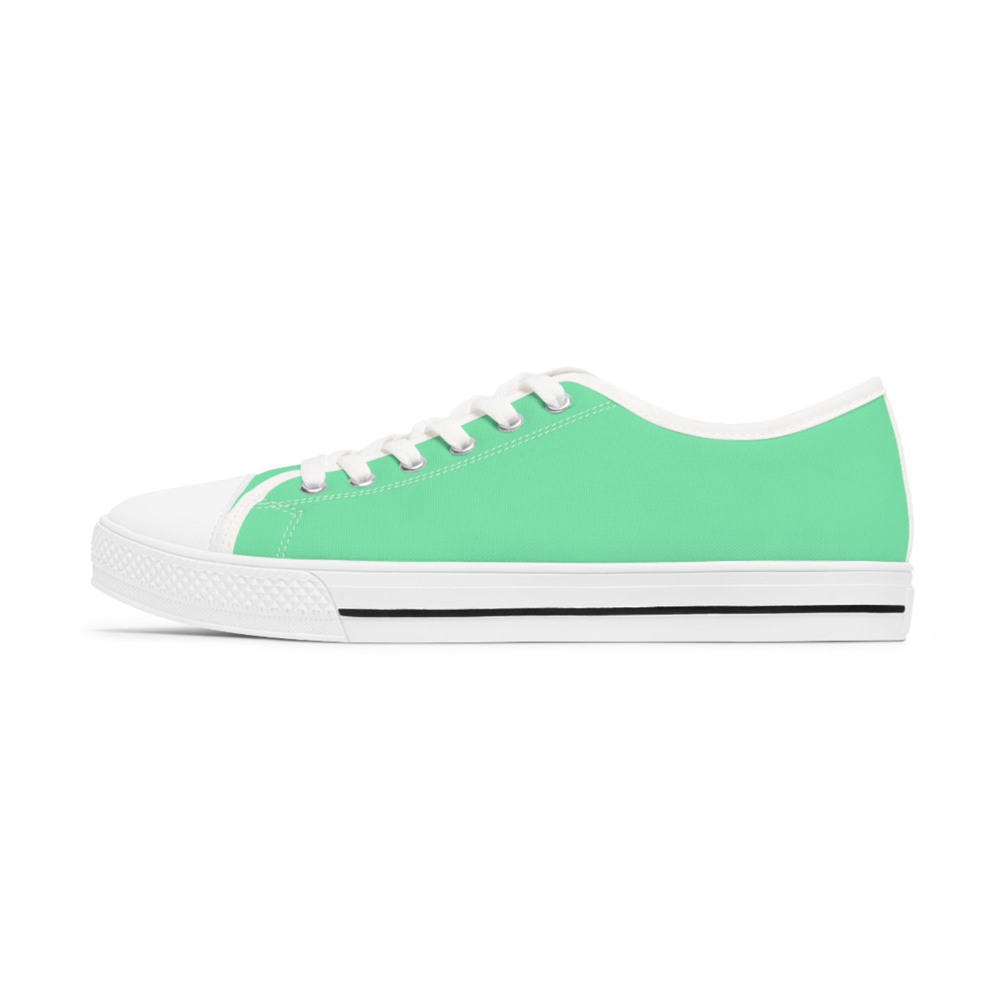 Women's Low Top Sneakers - pastel green