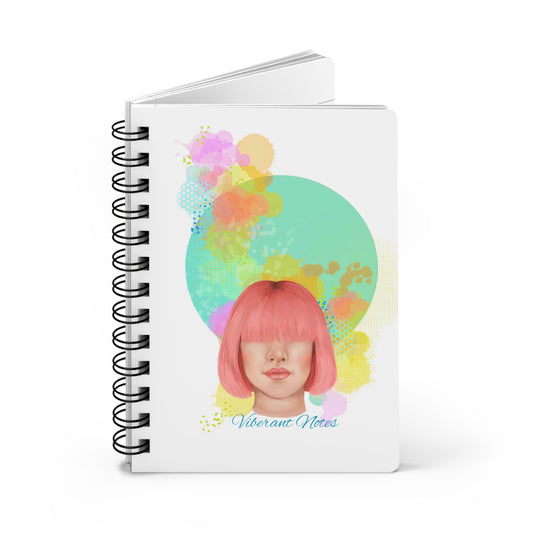 Spiral Notebook with Digital Art - gift