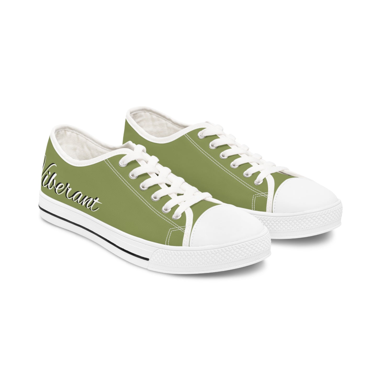 Women's Low Top Sneakers - Olive