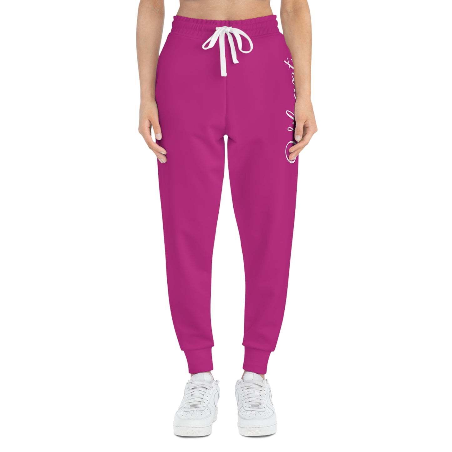 Unisex Athletic Joggers Pants (Pink)