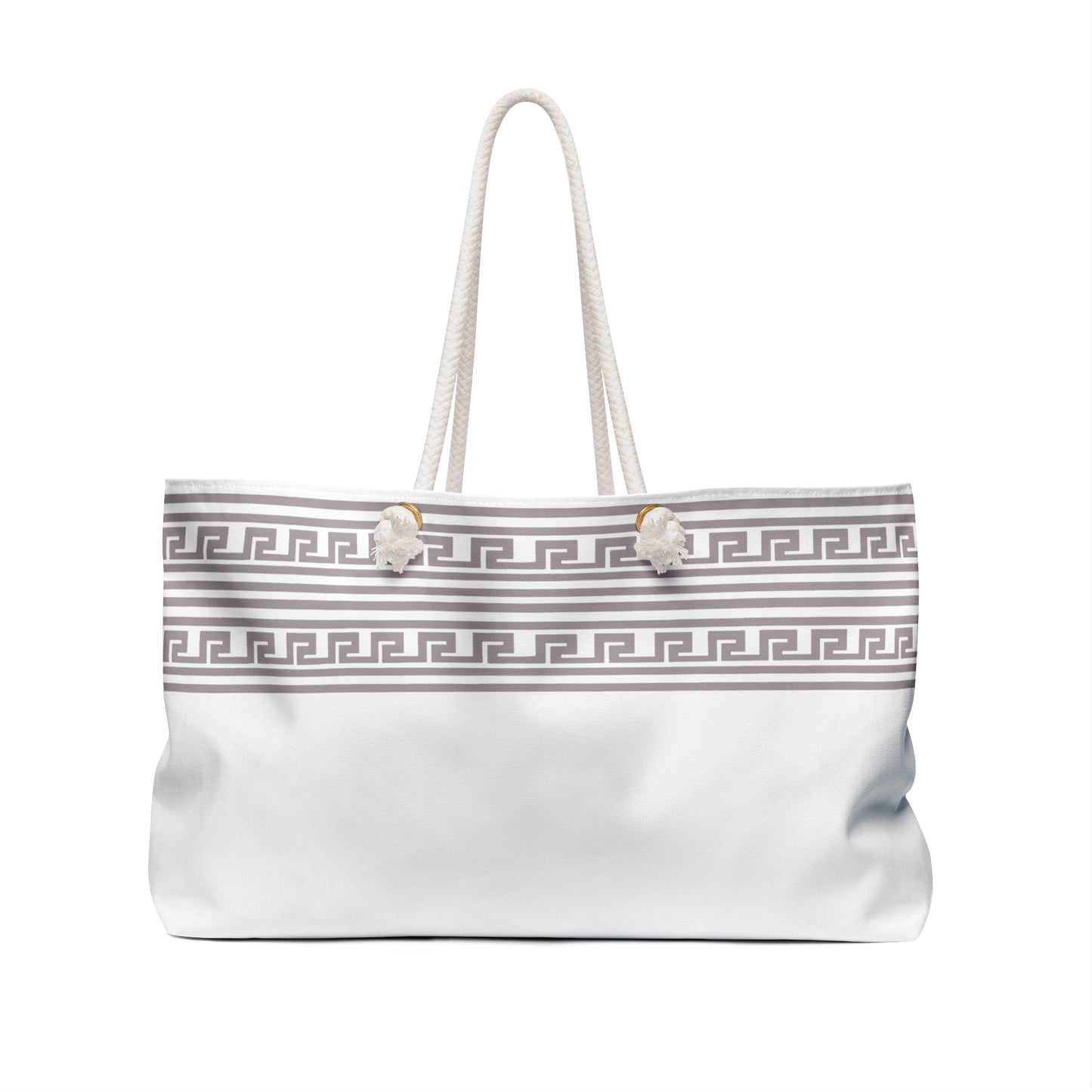 Bolso tote de fin de semana de gran tamaño (blanco) 