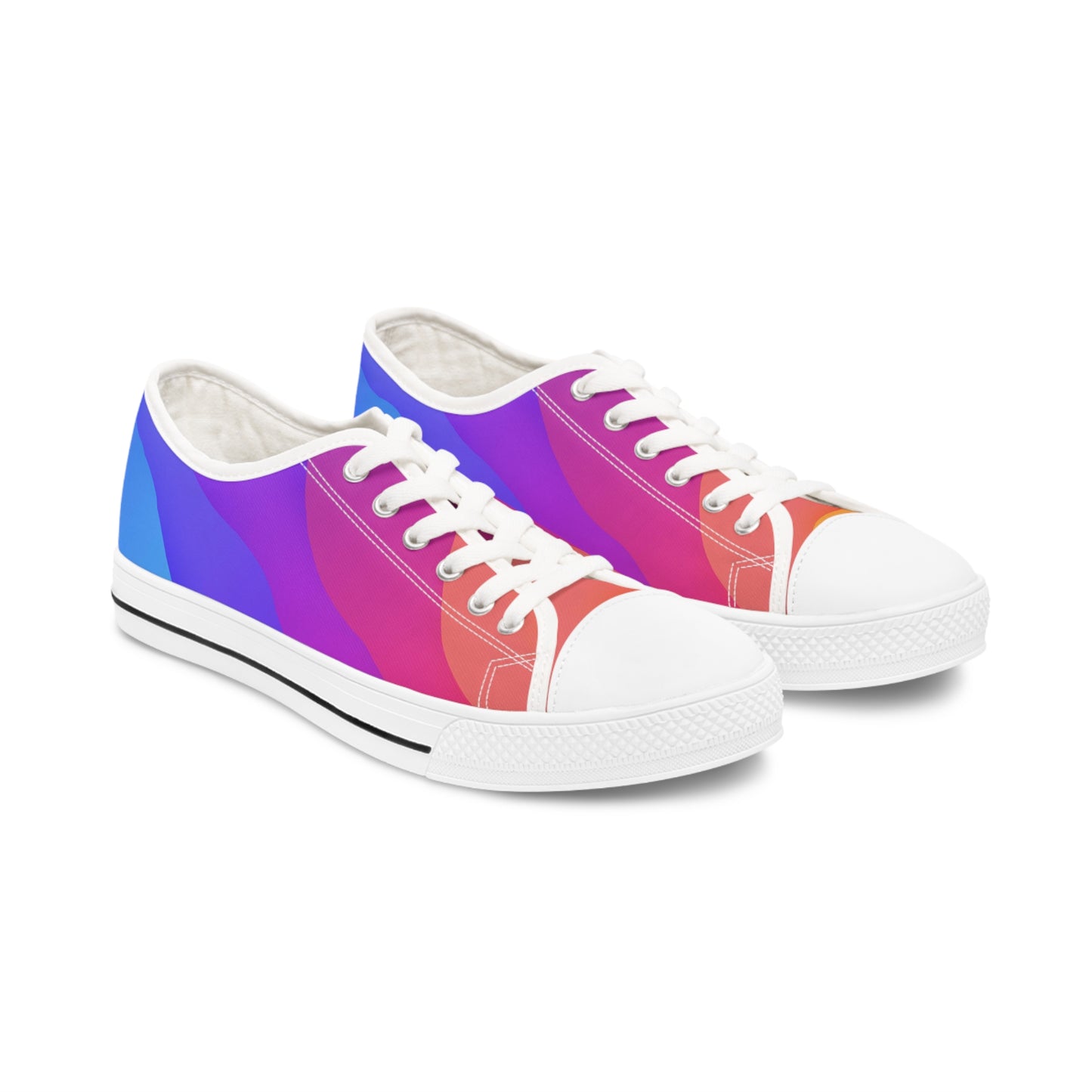 Women's Low Top Sneakers (Rainbow)