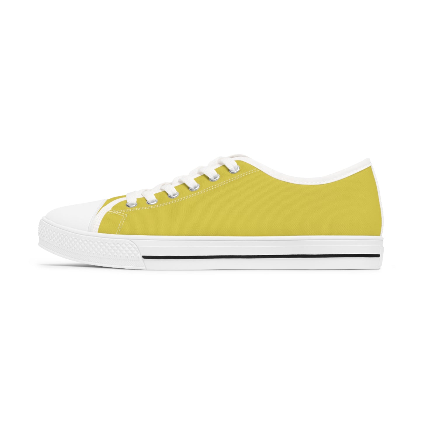 Women's Low Top Sneakers - Mustard yellow