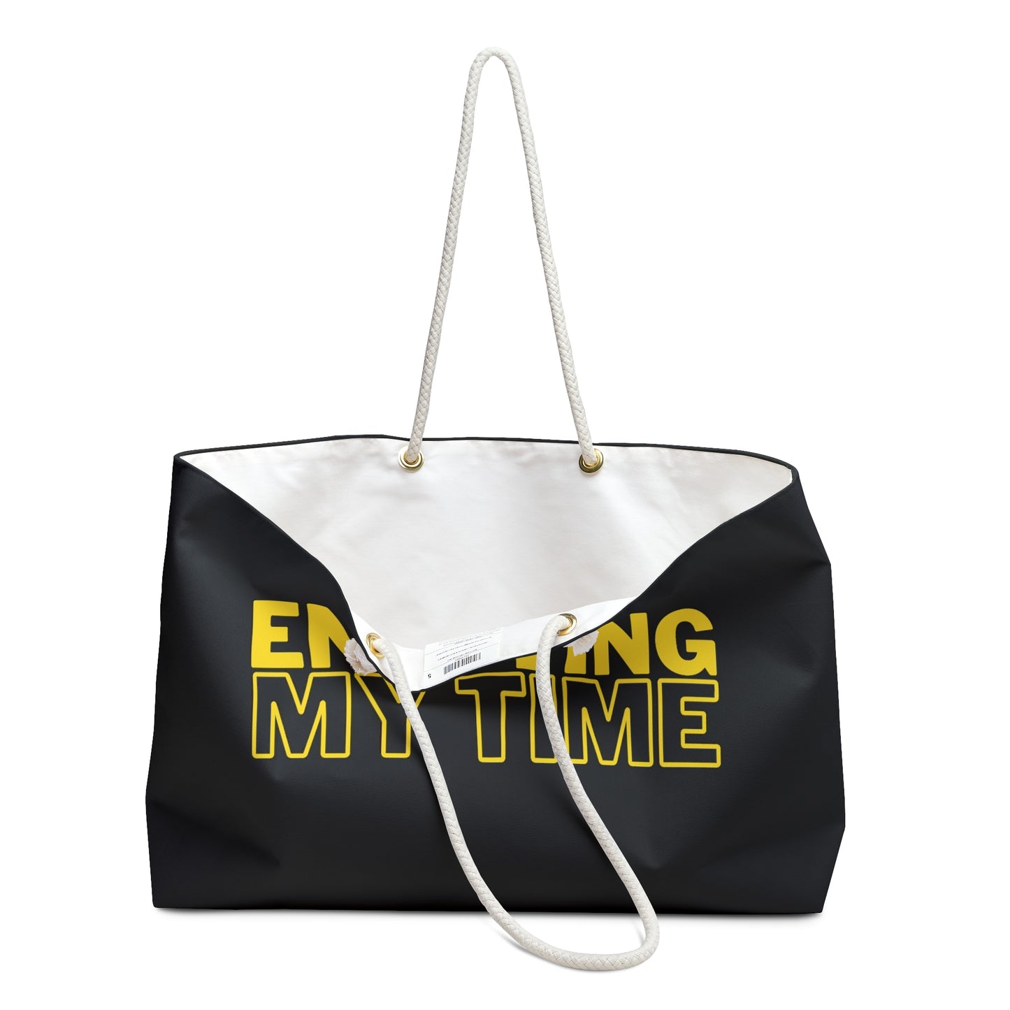 Oversized Beach Tote Bag (Black)