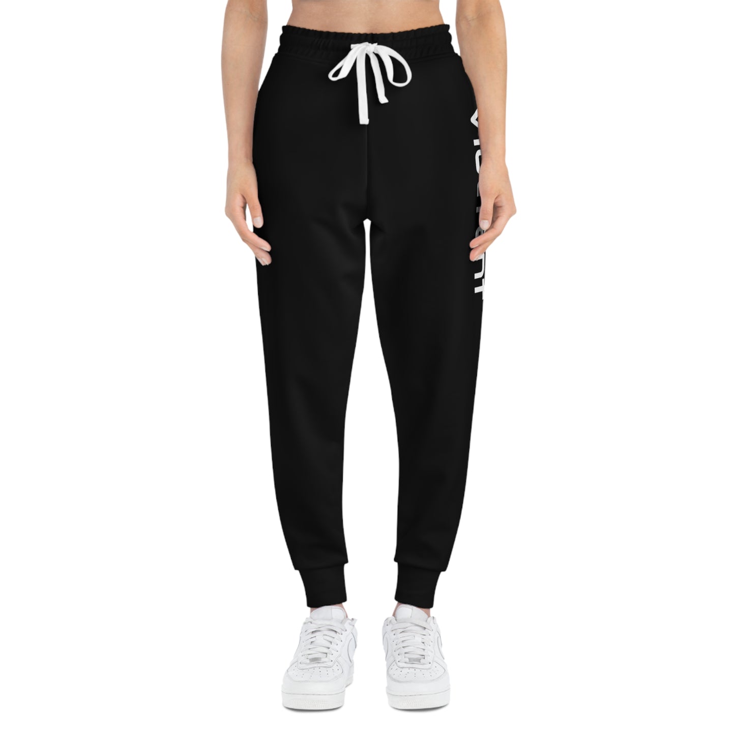 Unisex Athletic Joggers Pants ( Black)