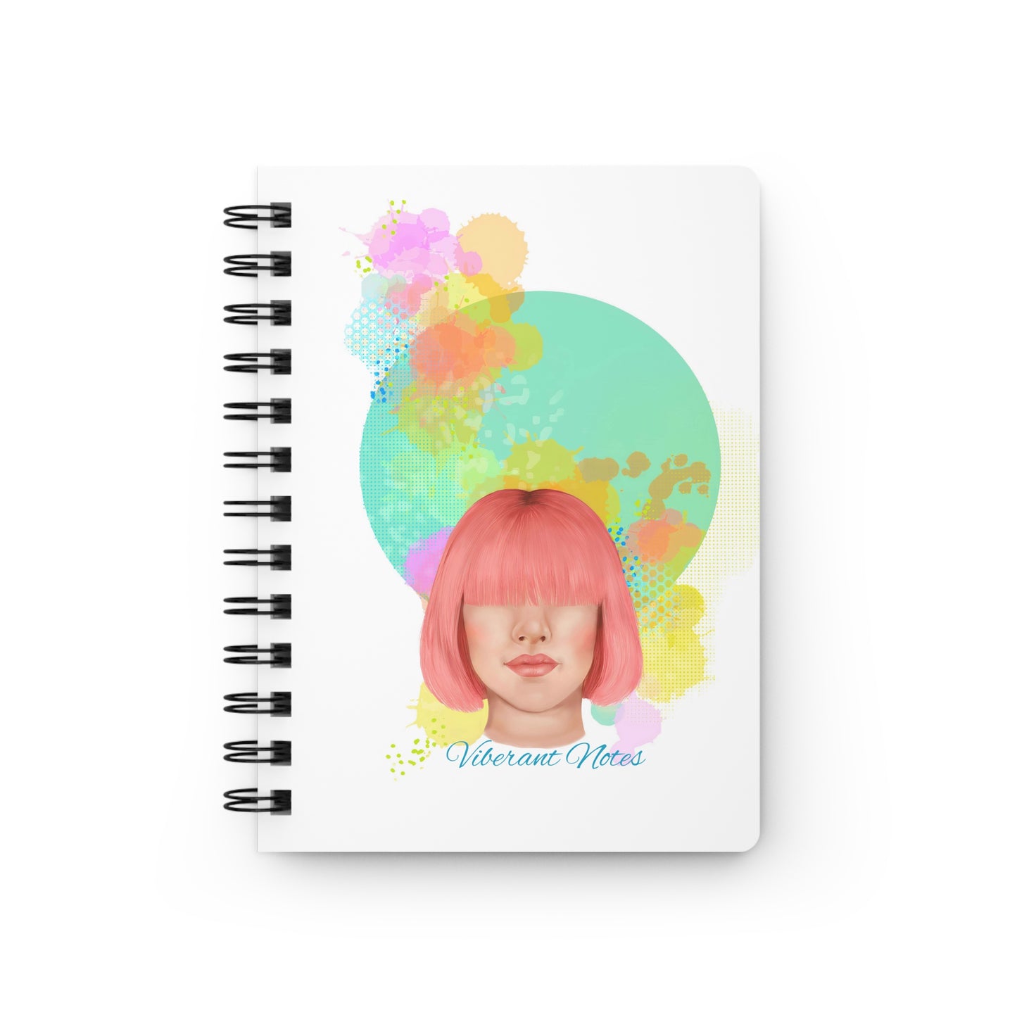 Spiral Notebook with Digital Art - gift