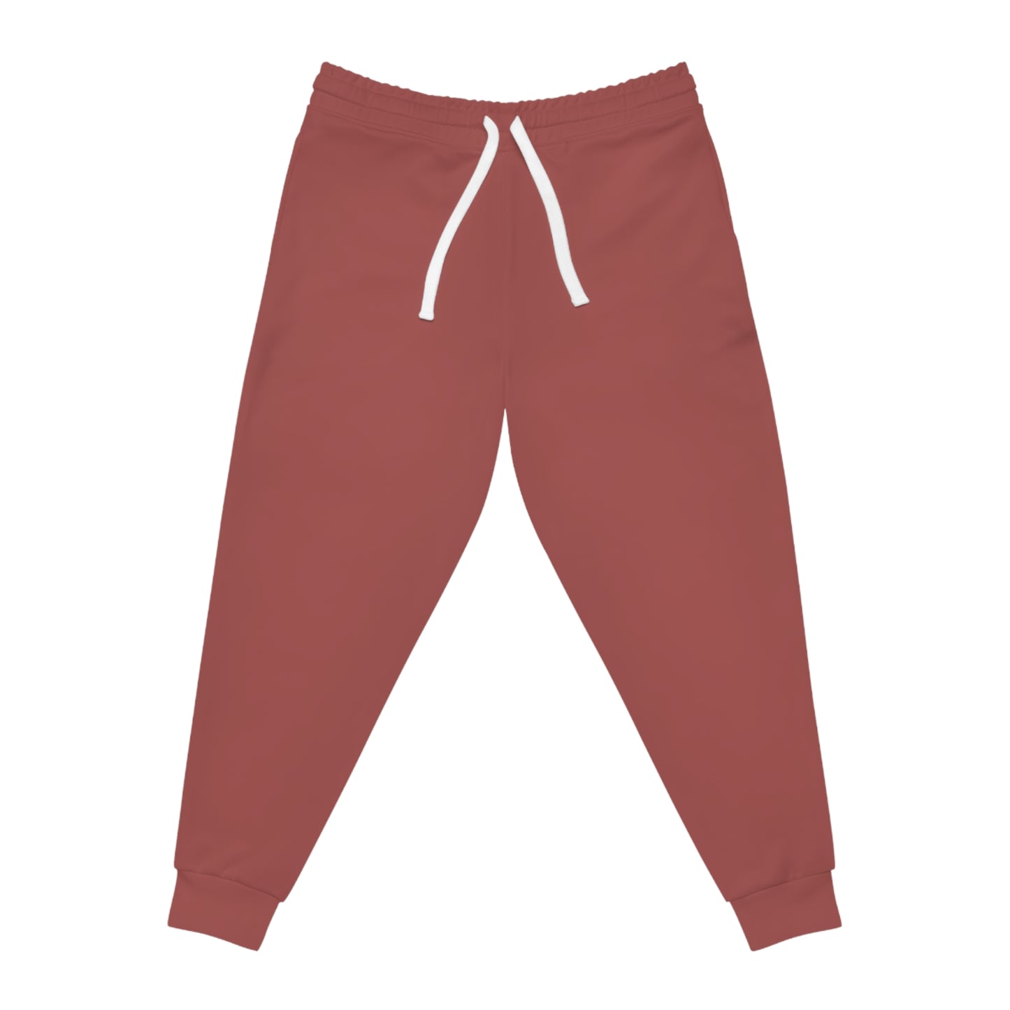 Unisex Athletic Joggers Pants (Brown Pink)