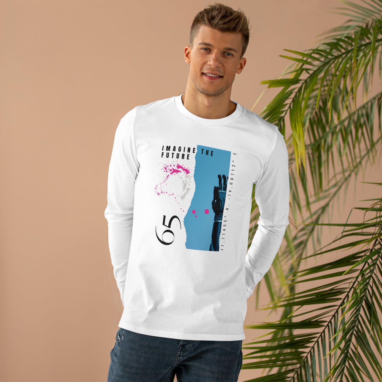 100% Cotton Long Sleeve Top - Men