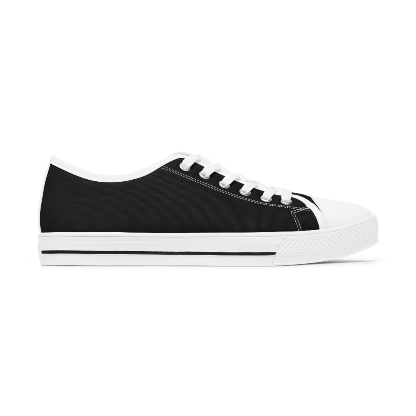 Unisex Low Top Sneakers - Black