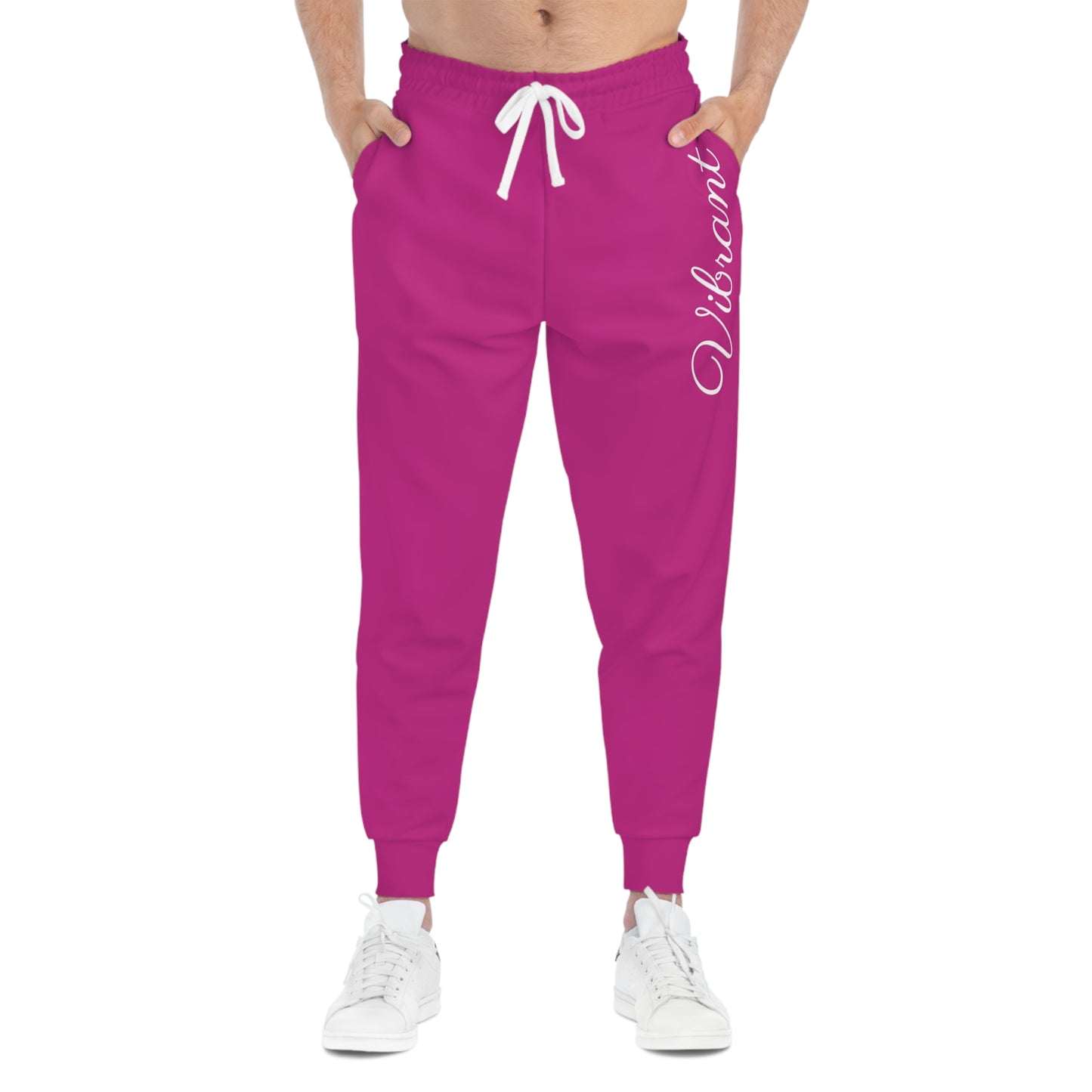 Unisex Athletic Joggers Pants (Pink)