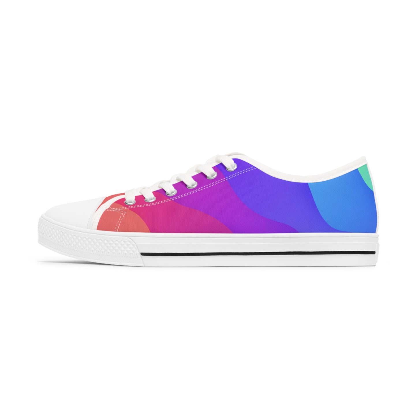 Women's Low Top Sneakers (Rainbow)