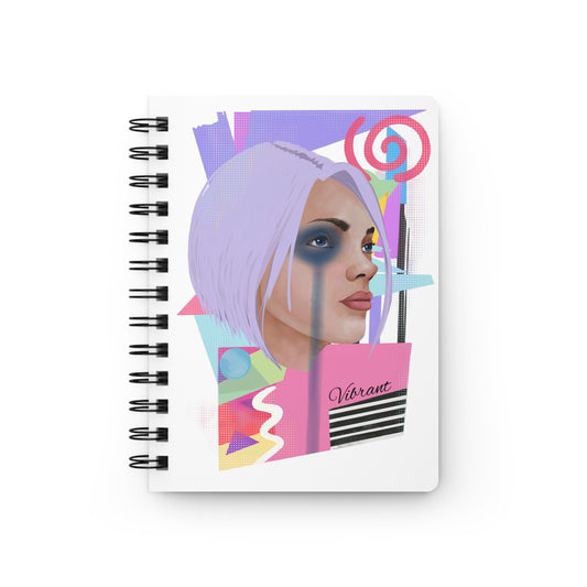 Spiral Notebook with Digital Art - gift