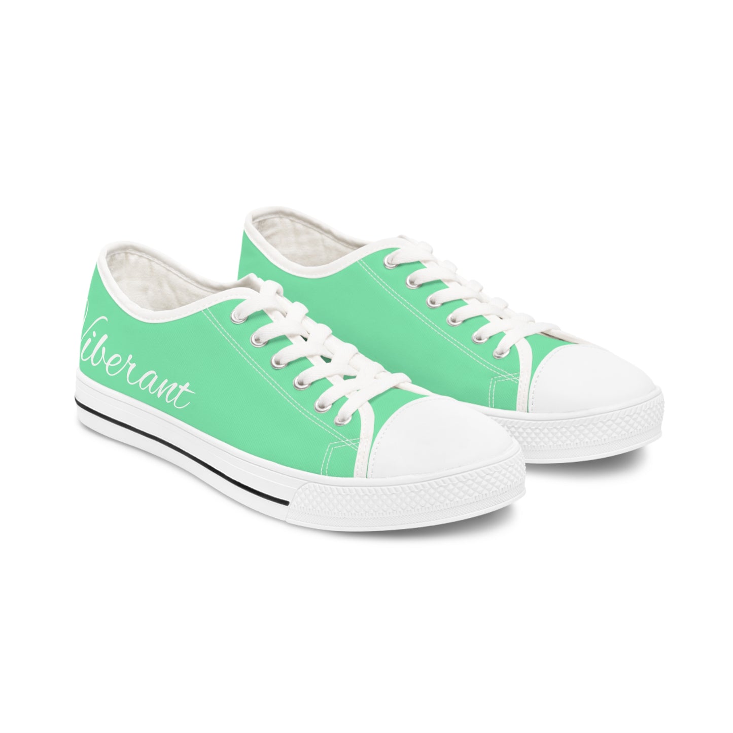 Women's Low Top Sneakers - pastel green