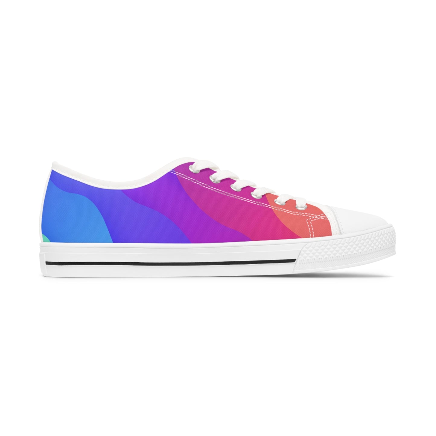 Women's Low Top Sneakers (Rainbow)