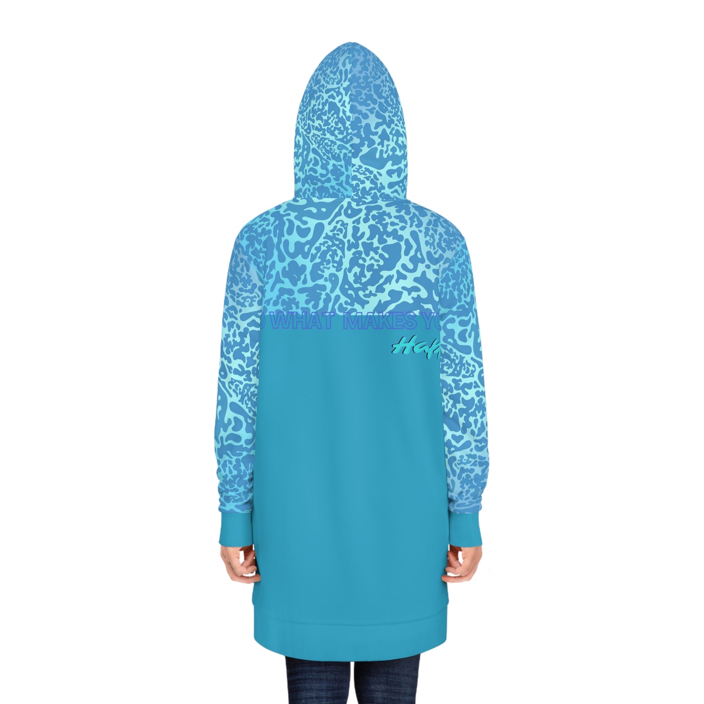 Women's Hoodie Dress (Blue)