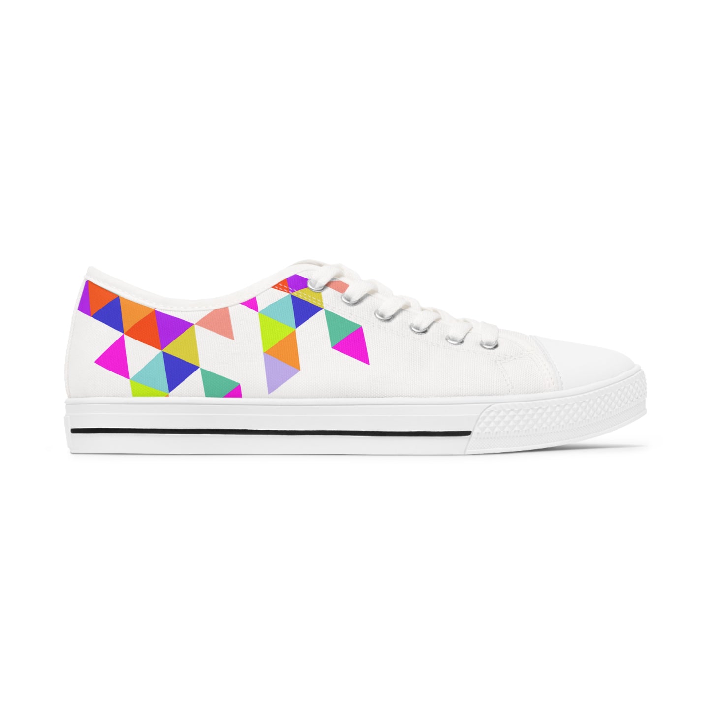 Women's Low Top Sneakers - Geometric