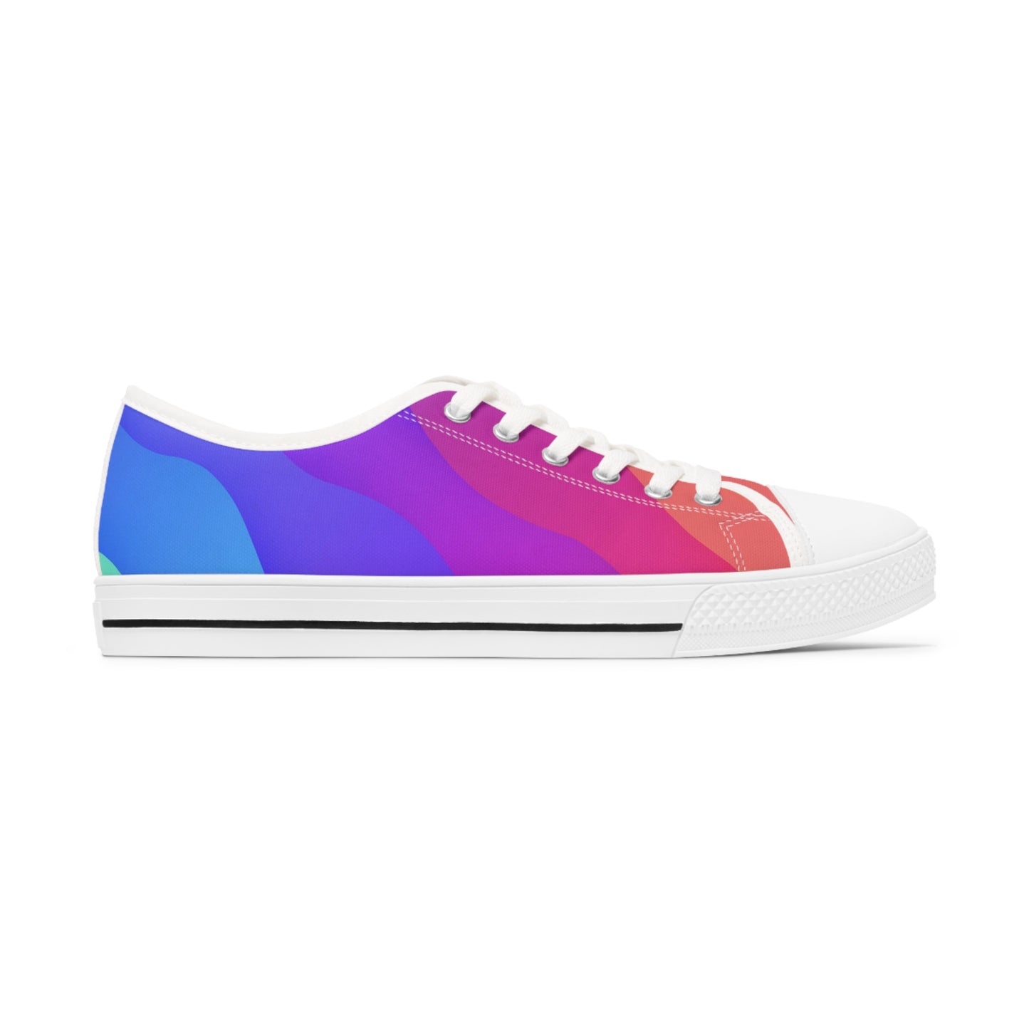 Women's Low Top Sneakers (Rainbow)