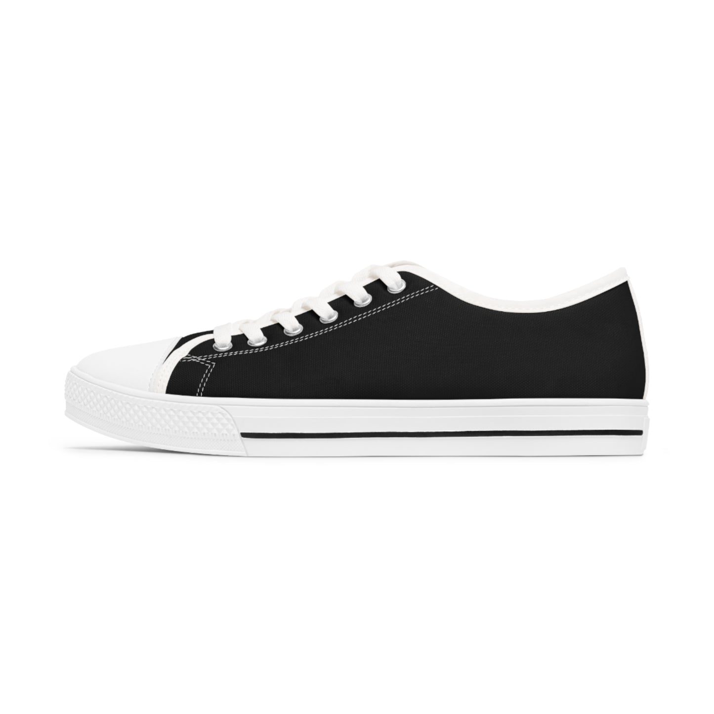 Unisex Low Top Sneakers - Black