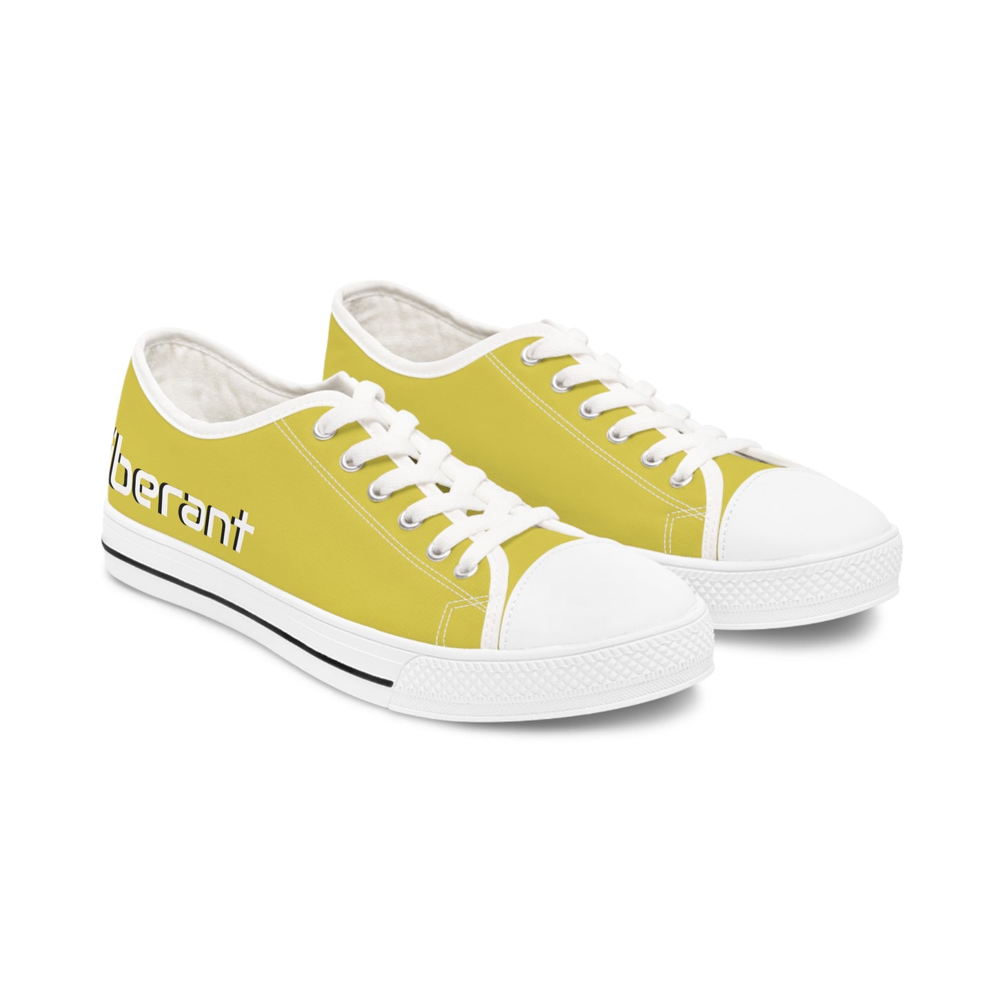 Women's Low Top Sneakers - Mustard yellow