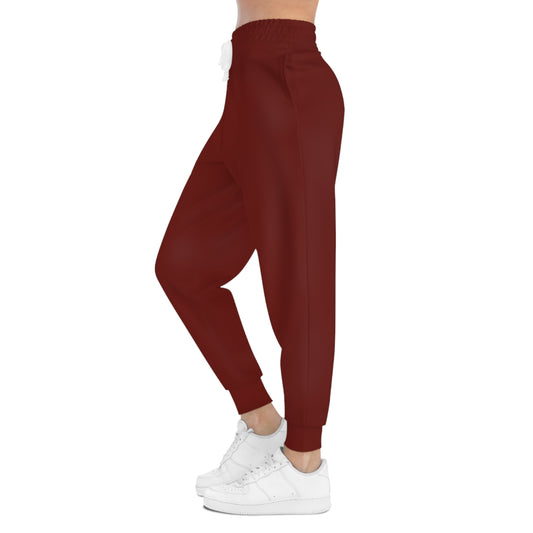 Unisex Athletic Joggers Pants (Red)