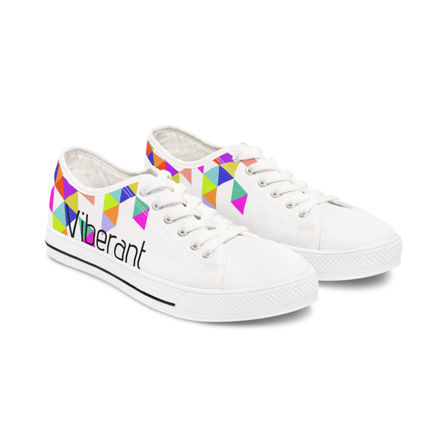 Women's Low Top Sneakers - Geometric