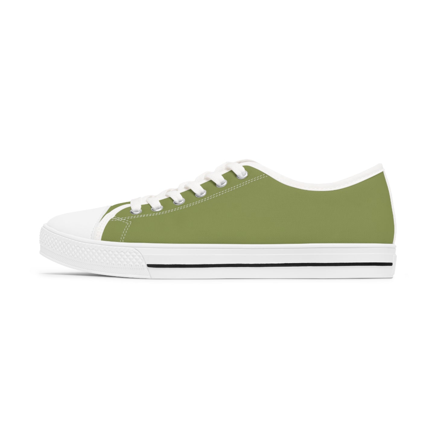 Women's Low Top Sneakers - Olive