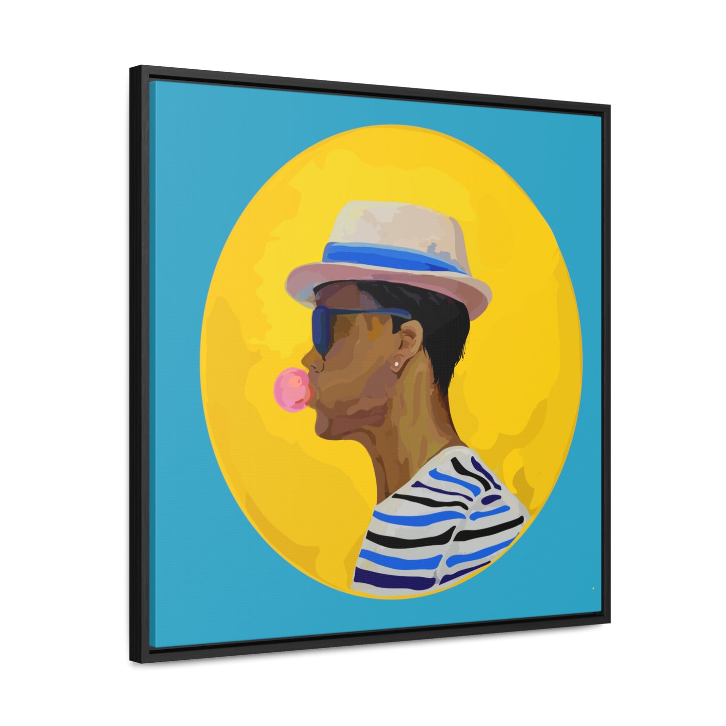 Digital Art On Canvas Square Frame