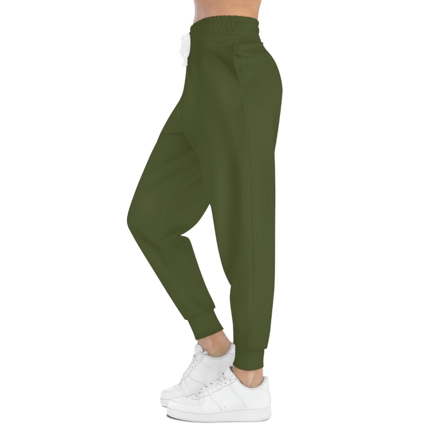 Unisex Athletic Joggers Pants (Olive Green)