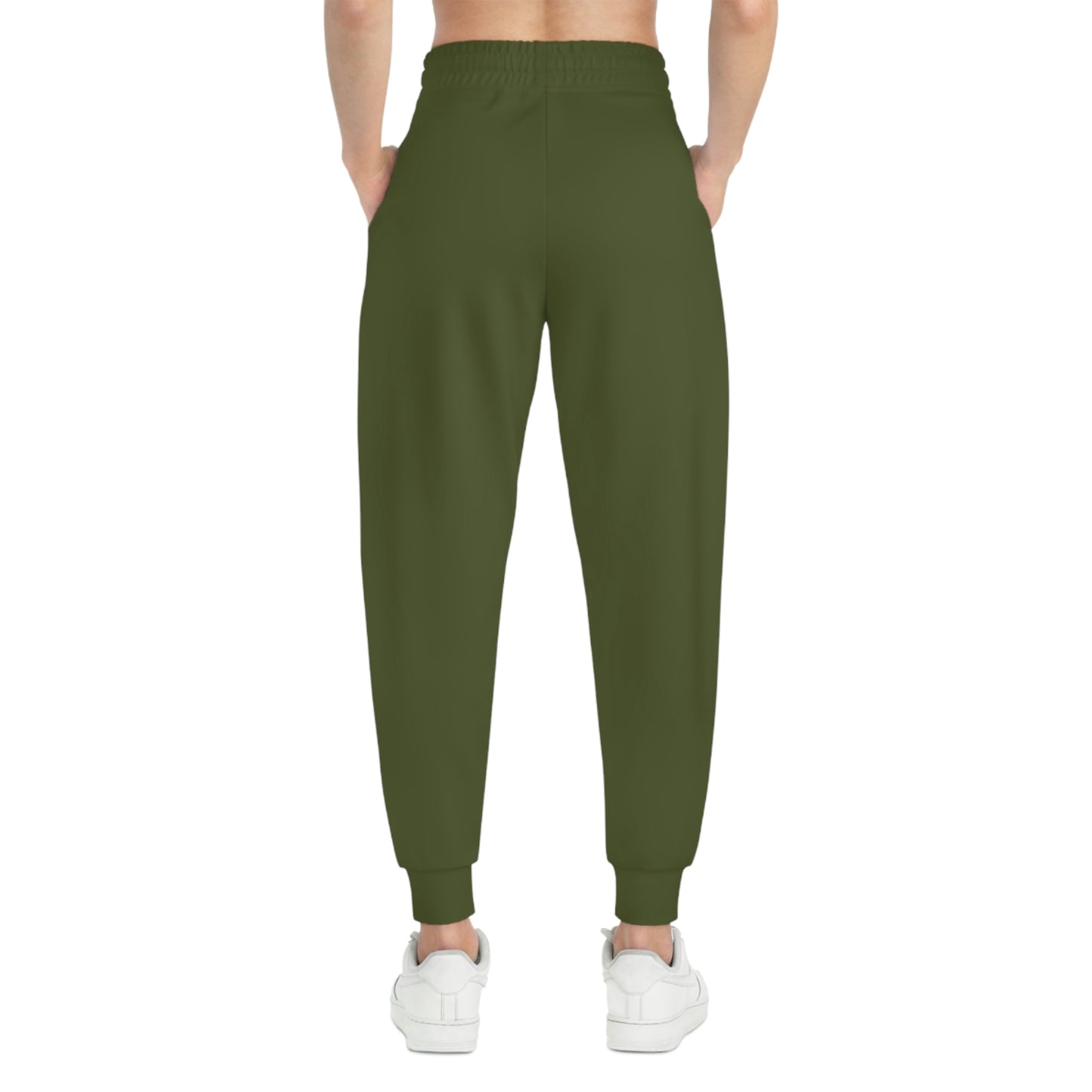 Unisex Athletic Joggers Pants (Olive Green)