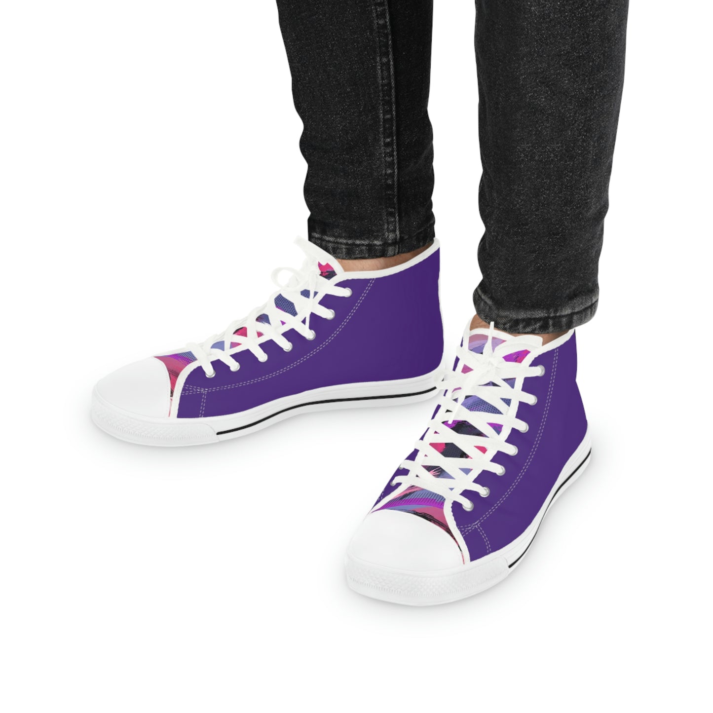 High Top Sneakers (Purple) Men's Size