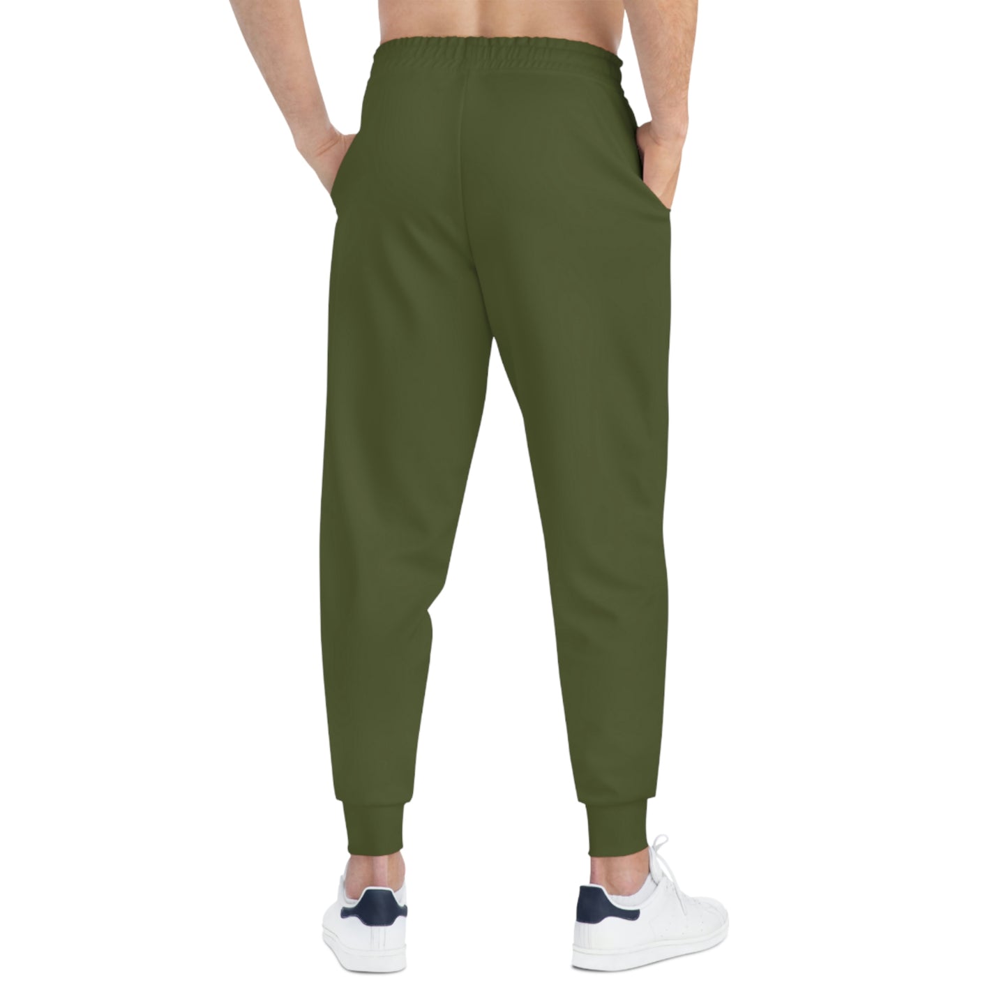 Unisex Athletic Joggers Pants (Olive Green)